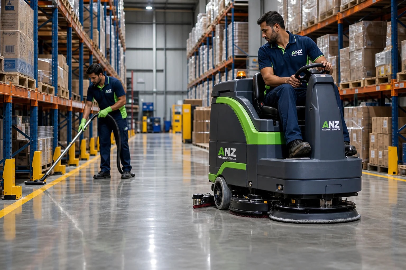 Warehouse Cleaning — Commercial Cleaning Mascot — ANZ Cleaning Services Mascot freight precinct commercial cleaning